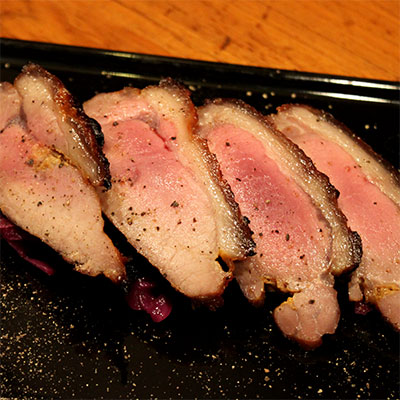 イノシシロースのココナッツ味噌漬け焼き